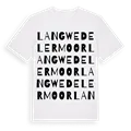 Langwedelermoor ordlek t-shirt