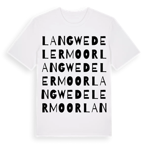 Langwedelermoor ordlek t-shirt – ekologisk bomull t-shirt från Pinshirt