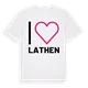 Jag älskar Lathen t-shirt stort tryck