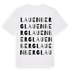 Lauenberg ordlek t-shirt – ekologisk bomull t-shirt från Pinshirt