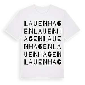 Lauenhagen ordlek t-shirt – ekologisk bomull t-shirt från Pinshirt