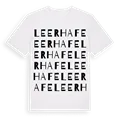 Leerhafe ordlek t-shirt