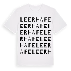 Leerhafe ordlek t-shirt – ekologisk bomull t-shirt från Pinshirt
