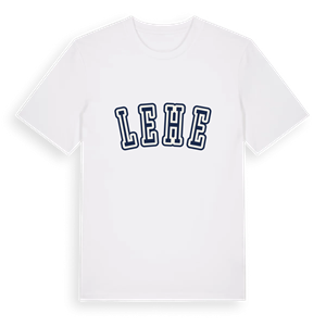 Lehe college t-shirt – ekologisk bomull t-shirt från Pinshirt