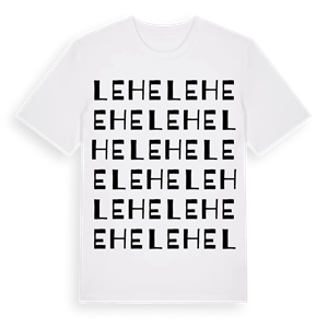 Lehe ordlek t-shirt – ekologisk bomull t-shirt från Pinshirt