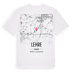 Lehre karta t-shirt – ekologisk bomull t-shirt från Pinshirt