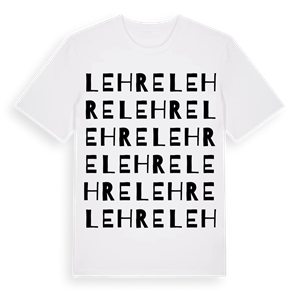 Lehre ordlek t-shirt – ekologisk bomull t-shirt från Pinshirt