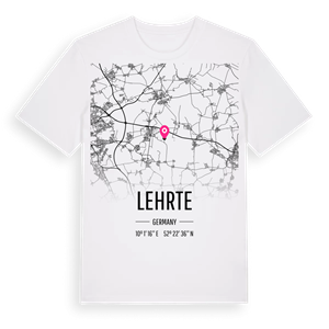 Lehrte karta t-shirt – ekologisk bomull t-shirt från Pinshirt