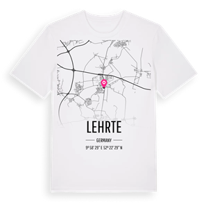 Lehrte karta t-shirt – ekologisk bomull t-shirt från Pinshirt