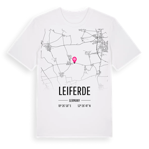 Leiferde karta t-shirt – ekologisk bomull t-shirt från Pinshirt