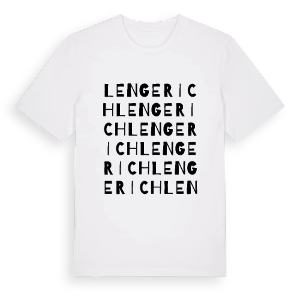 Lengerich ordlek t-shirt – ekologisk bomull t-shirt från Pinshirt