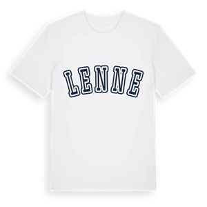 Lenne college t-shirt – ekologisk bomull t-shirt från Pinshirt