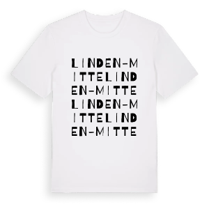 Linden-Mitte ordlek t-shirt – ekologisk bomull t-shirt från Pinshirt