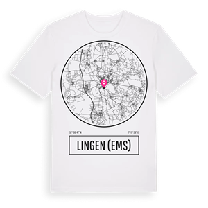 Lingen (Ems) t-shirt – ekologisk bomull t-shirt från Pinshirt
