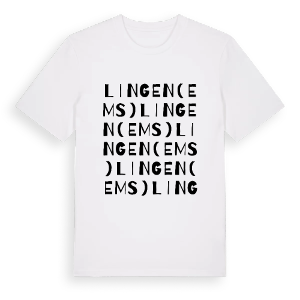 Lingen (Ems) ordlek t-shirt – ekologisk bomull t-shirt från Pinshirt