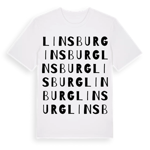 Linsburg ordlek t-shirt – ekologisk bomull t-shirt från Pinshirt