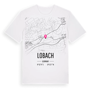 Lobach karta t-shirt – ekologisk bomull t-shirt från Pinshirt