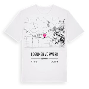 Logumer Vorwerk karta t-shirt – ekologisk bomull t-shirt från Pinshirt