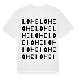 Lohe ordlek t-shirt – ekologisk bomull t-shirt från Pinshirt