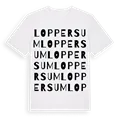 Loppersum ordlek t-shirt