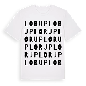 Lorup ordlek t-shirt – ekologisk bomull t-shirt från Pinshirt