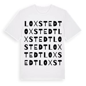 Loxstedt ordlek t-shirt – ekologisk bomull t-shirt från Pinshirt