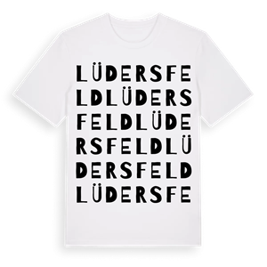 Lüdersfeld ordlek t-shirt – ekologisk bomull t-shirt från Pinshirt