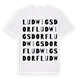 Ludwigsdorf ordlek t-shirt