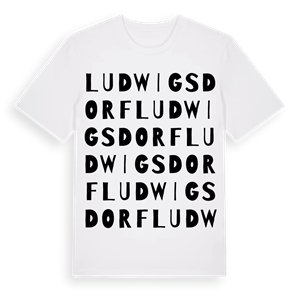 Ludwigsdorf ordlek t-shirt – ekologisk bomull t-shirt från Pinshirt