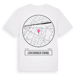 Lüneburger Straße t-shirt – ekologisk bomull t-shirt från Pinshirt