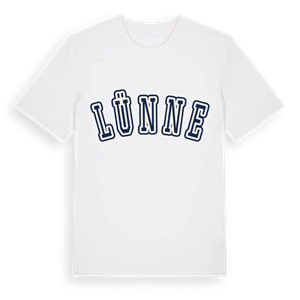 Lünne college t-shirt – ekologisk bomull t-shirt från Pinshirt