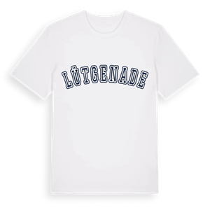 Lütgenade college t-shirt – ekologisk bomull t-shirt från Pinshirt