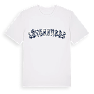 Lütgenrode college t-shirt – ekologisk bomull t-shirt från Pinshirt