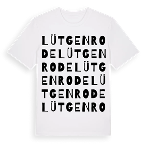 Lütgenrode ordlek t-shirt – ekologisk bomull t-shirt från Pinshirt