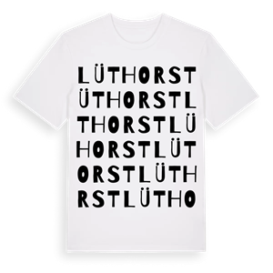 Lüthorst ordlek t-shirt – ekologisk bomull t-shirt från Pinshirt