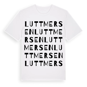 Luttmersen ordlek t-shirt – ekologisk bomull t-shirt från Pinshirt