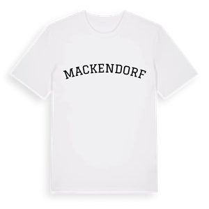 Mackendorf böjd t-shirt – ekologisk bomull t-shirt från Pinshirt