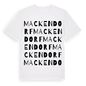 Mackendorf ordlek t-shirt – ekologisk bomull t-shirt från Pinshirt