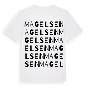 Magelsen ordlek t-shirt – ekologisk bomull t-shirt från Pinshirt