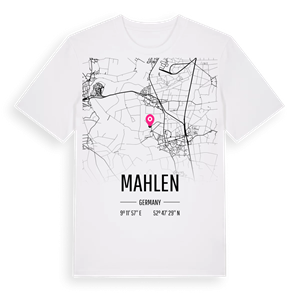 Mahlen karta t-shirt – ekologisk bomull t-shirt från Pinshirt