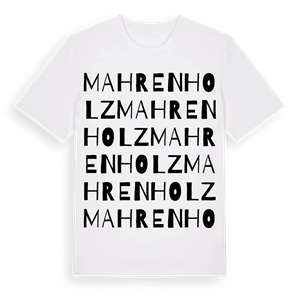 Mahrenholz ordlek t-shirt – ekologisk bomull t-shirt från Pinshirt
