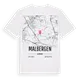 Malbergen karta t-shirt