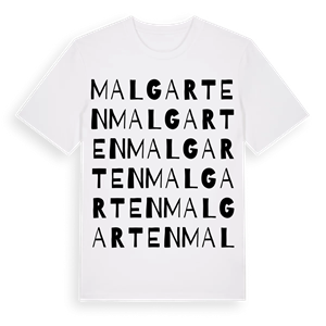 Malgarten ordlek t-shirt – ekologisk bomull t-shirt från Pinshirt