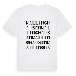 Mallinghausen ordlek t-shirt – ekologisk bomull t-shirt från Pinshirt