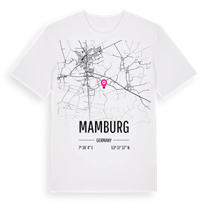 Mamburg karta t-shirt – ekologisk bomull t-shirt från Pinshirt