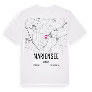 Mariensee karta t-shirt – ekologisk bomull t-shirt från Pinshirt