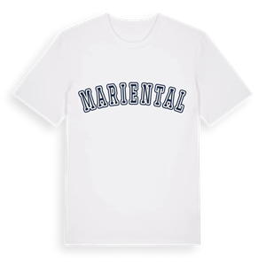 Mariental college t-shirt – ekologisk bomull t-shirt från Pinshirt