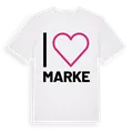 Jag älskar Marke t-shirt stort tryck