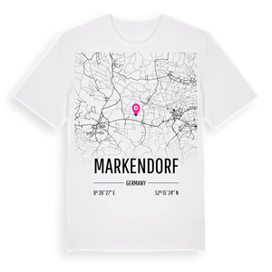 Markendorf karta t-shirt – ekologisk bomull t-shirt från Pinshirt