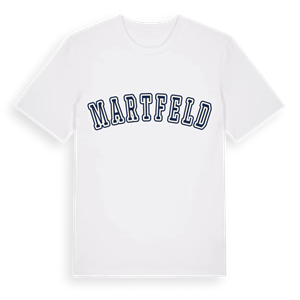 Martfeld college t-shirt – ekologisk bomull t-shirt från Pinshirt
